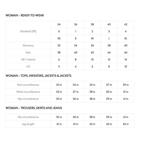 Sandro Textured Preppy Business Peplum Pencil Skirt, Black/White, US Size 6 - Picture 9 of 9